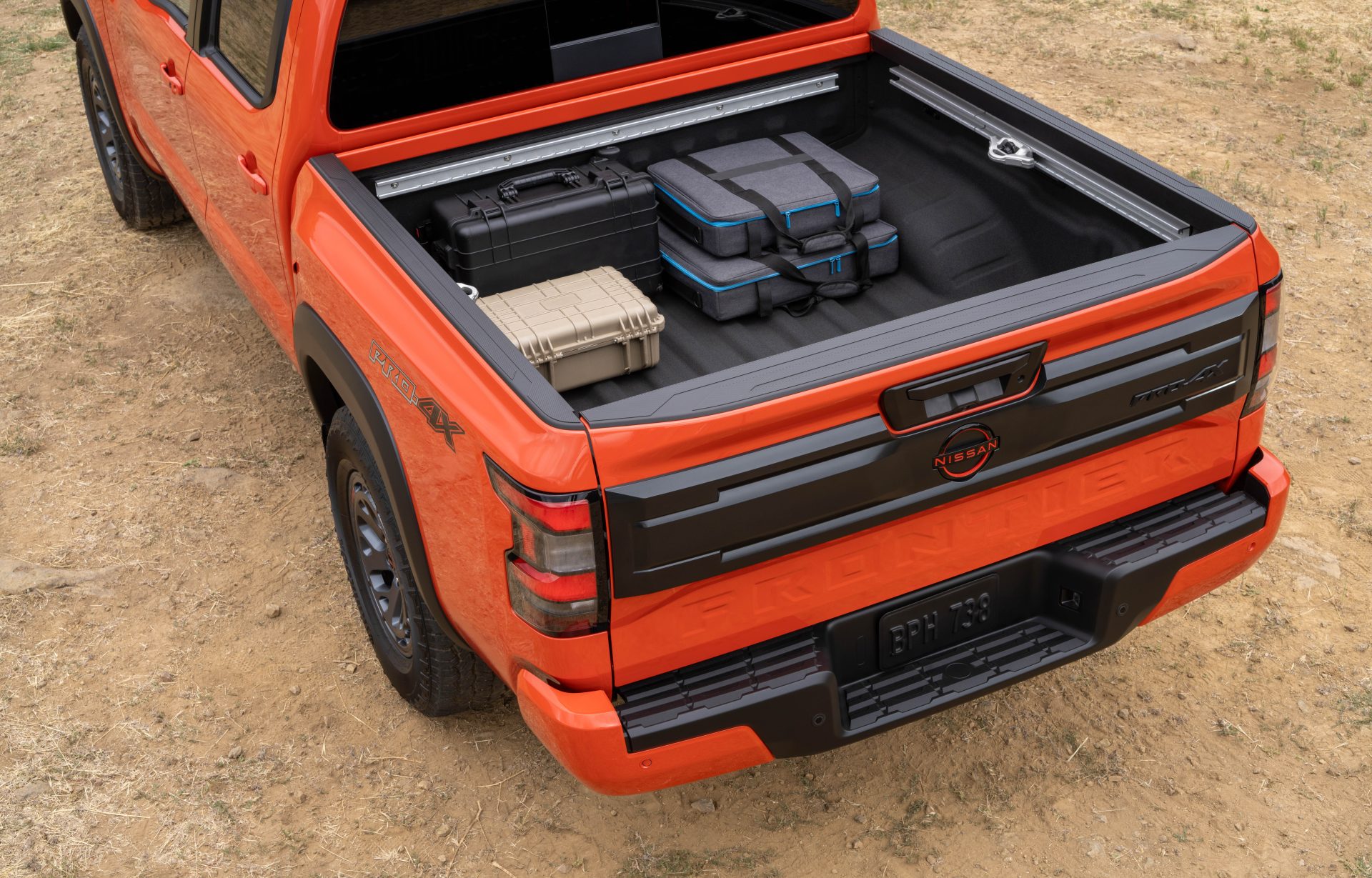 Nissan Frontier 2025 focus sur la caisse de chargement